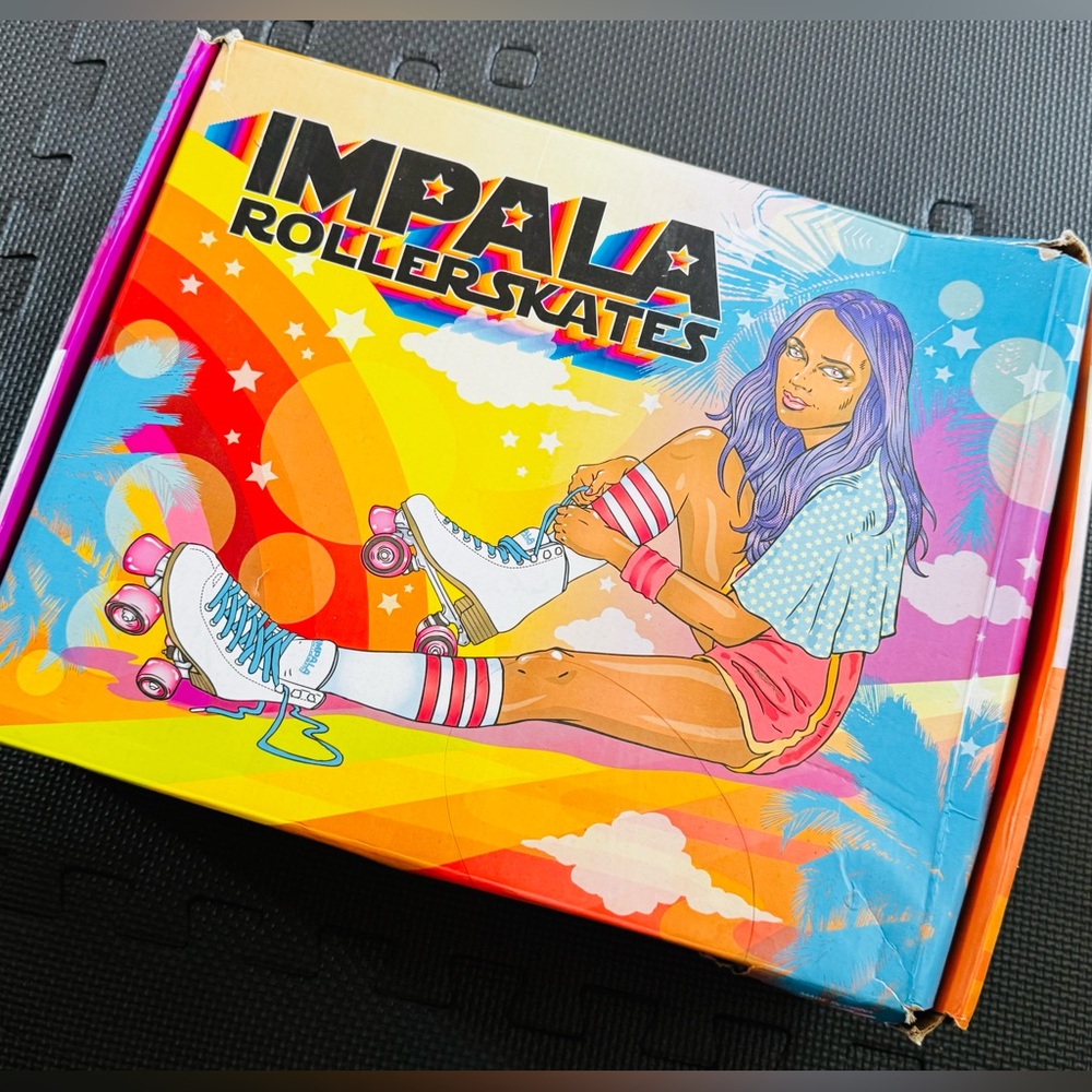 Impala roller blades size 9 US holographic color
